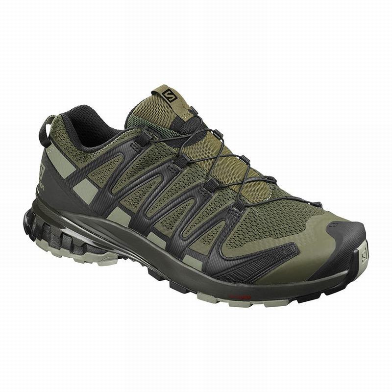 Salomon Israel XA PRO 3D V8 WIDE - Mens Hiking Shoes - Olive (JTWG-52413)